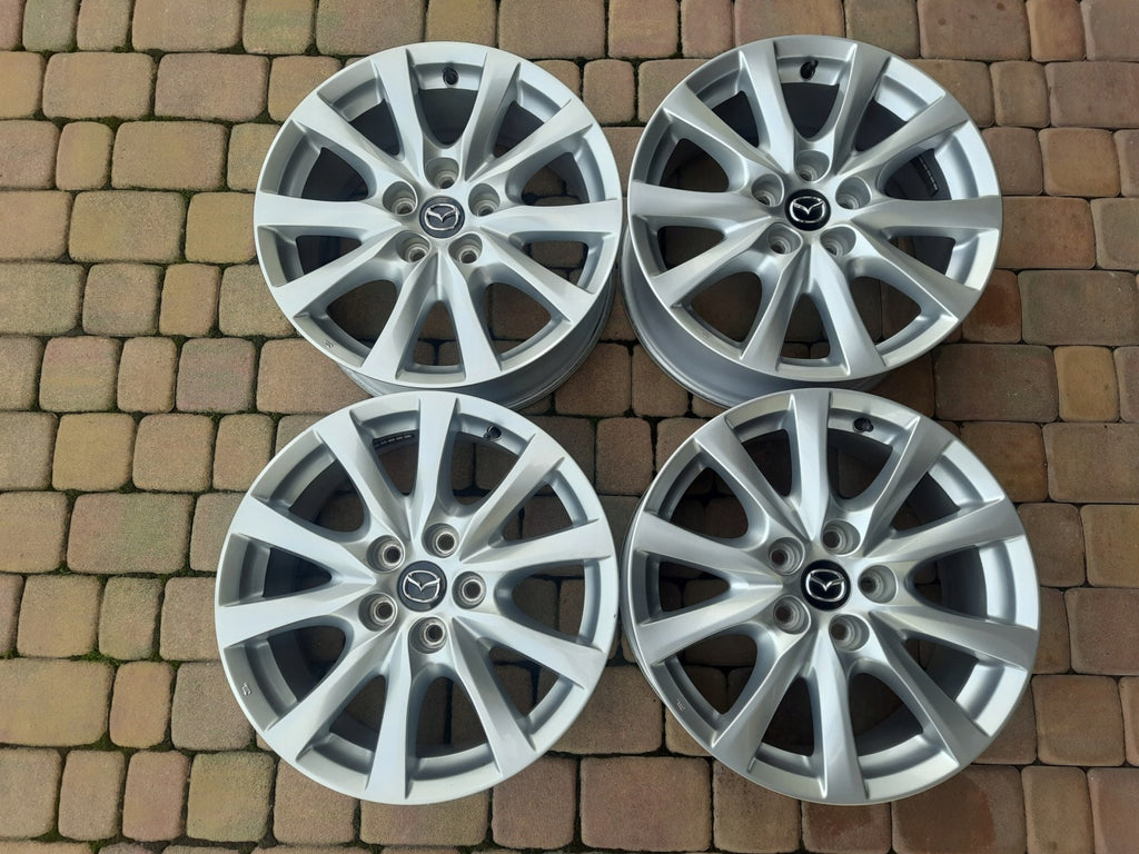 4x Alufelge 17 Zoll 7.0" 5x114.3 50ET Glanz Silber Mazda Mx5 I Rim Wheel FEL9806937902pv