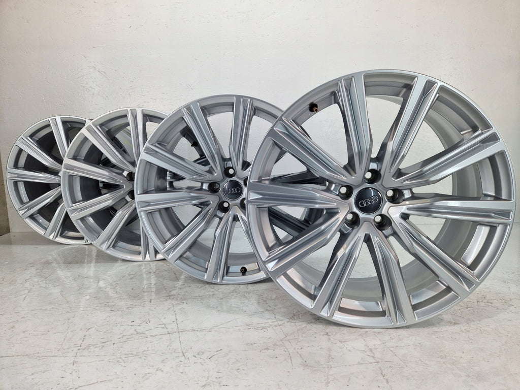 4x Alufelge 20 Zoll 8.5" 5x112 20ET Glanz Silber 4M8601025T Audi Rim Wheel FEL2011415491rv