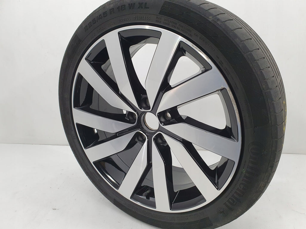 1x Alufelge 18 Zoll 7.5" 5x112 35ET Glanz Schwarz 7N0601025P VW Sharan Rim Wheel FEL2806871382qe