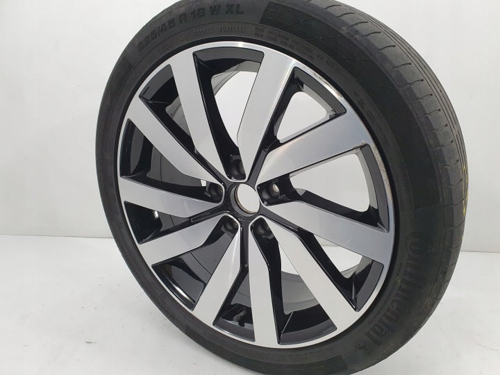 1x Alufelge 18 Zoll 7.5" 5x112 35ET Glanz Schwarz 7N0601025P VW Sharan Rim Wheel FEL2806871382qe