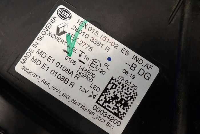 Frontscheinwerfer Renault 260103381R LED Rechts Scheinwerfer Headlight