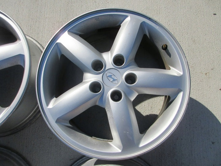 4x Alufelge 17 Zoll 7.0" 5x114.3 41ET Glanz Silber 52910-2B170 Hyundai Rim Wheel FEL4670253847wj