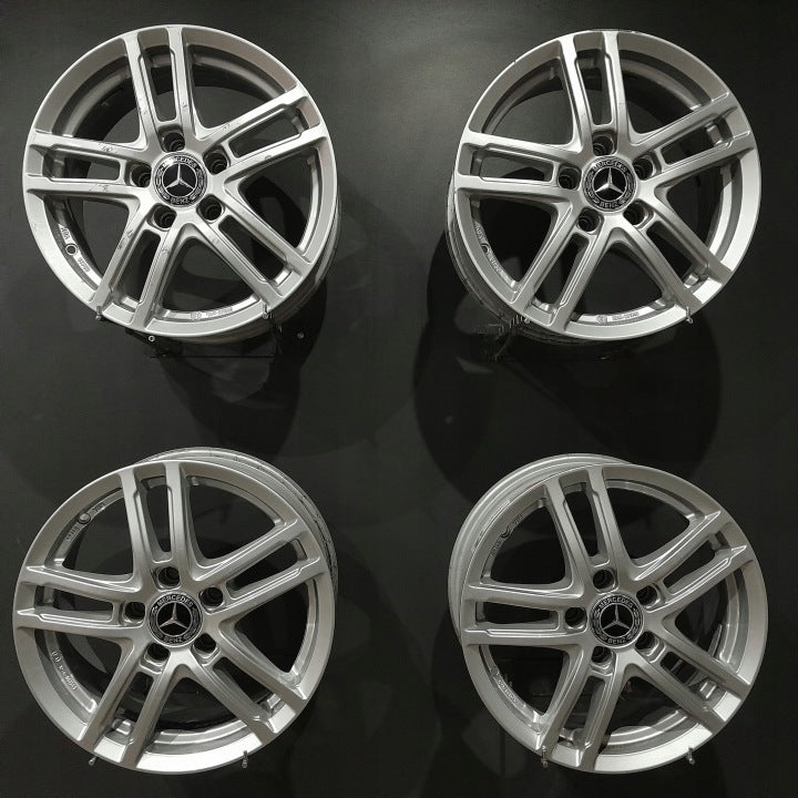 4x Alufelge 16 Zoll 6.5" 5x112 44ET KBA51750 Mercedes-Benz W176 W246 Rim Wheel FEL6435806030zx