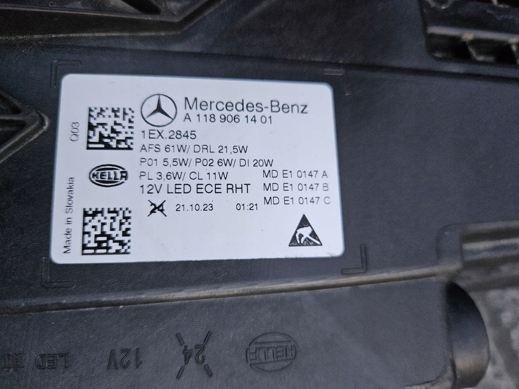 Frontscheinwerfer Mercedes-Benz Cla A1189061401 LED Rechts Headlight SCH1475766316mm