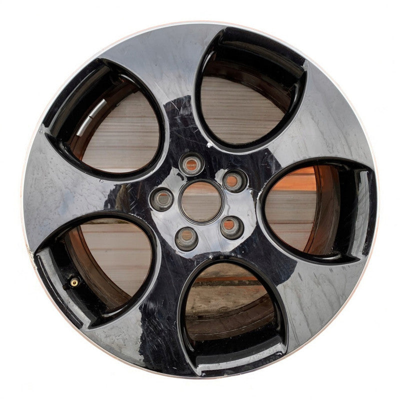 1x Alufelge 18 Zoll 7.5" 5x112 51ET Glanz Schwarz 1K0601025BA VW Golf V