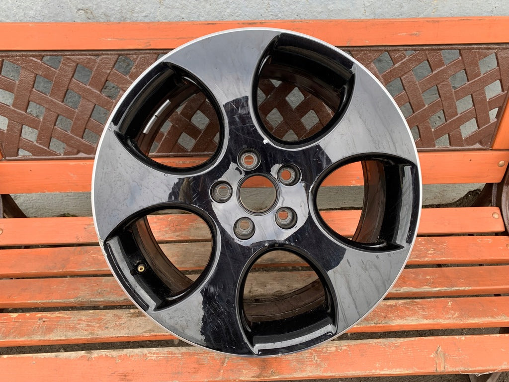 1x Alufelge 18 Zoll 7.5" 5x112 51ET Glanz Schwarz 1K0601025BA VW Golf V FEL4270676708mu
