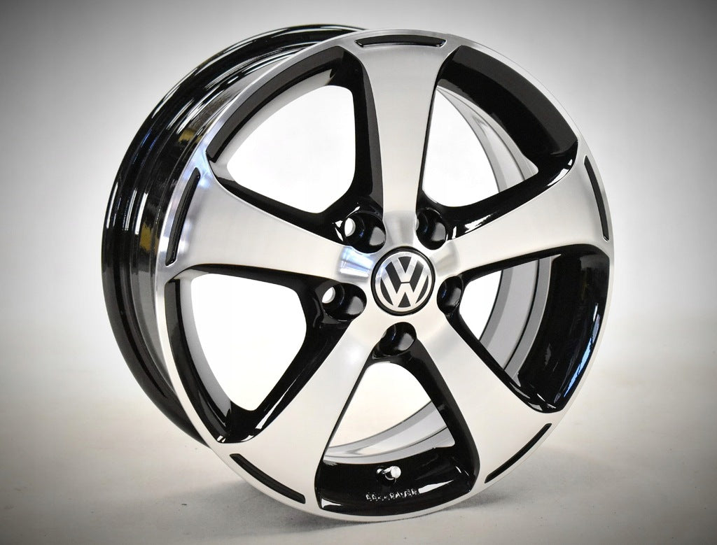 4x Alufelge 15 Zoll 6.0" 5x100 40ET Glanz Silber 6R0071495A VW Polo Rim Wheel FEL1773971680cl