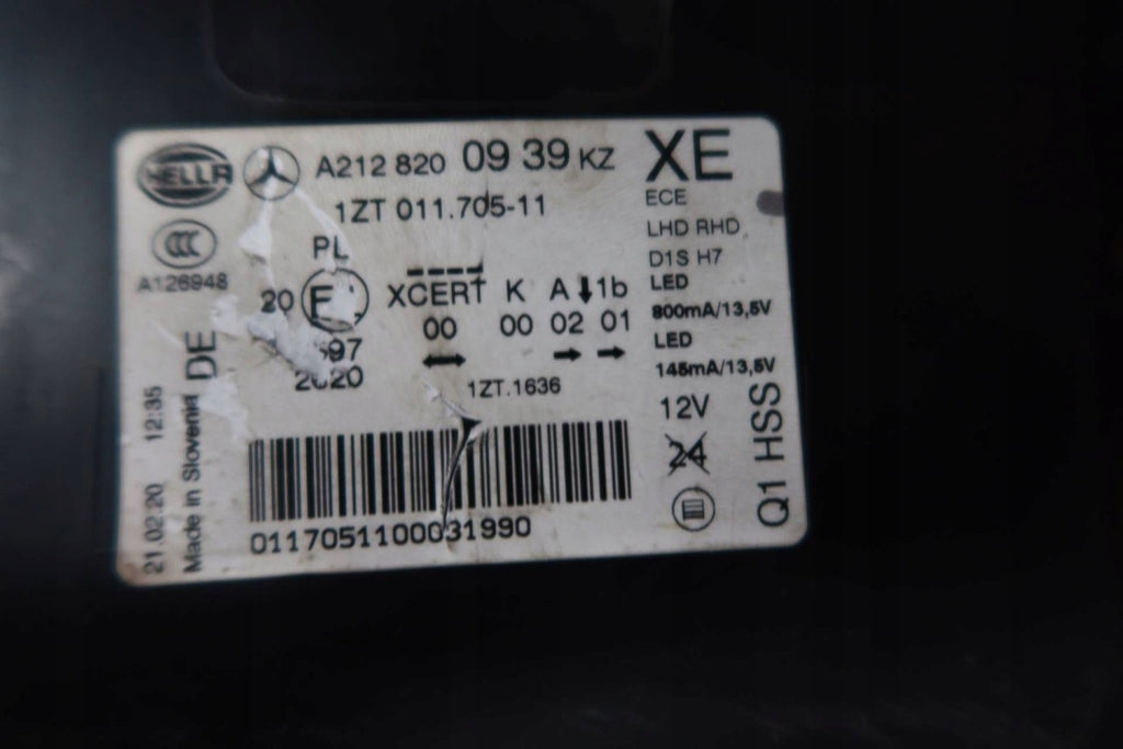 Frontscheinwerfer Mercedes-Benz W212 A2128200939 Xenon Links Headlight SCH8733273538kp