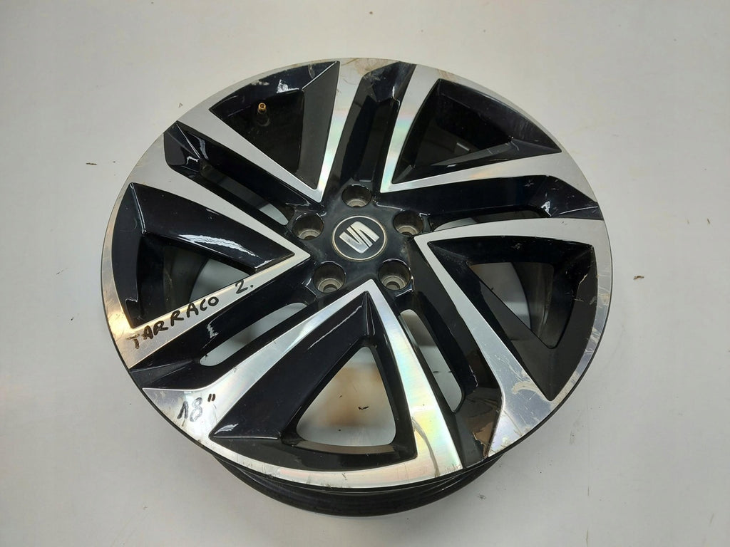 1x Alufelge 18 Zoll 7.0" 5x112 43ET Glanz Schwarz 5FJ601025C Seat Tarraco FEL4498762583gg