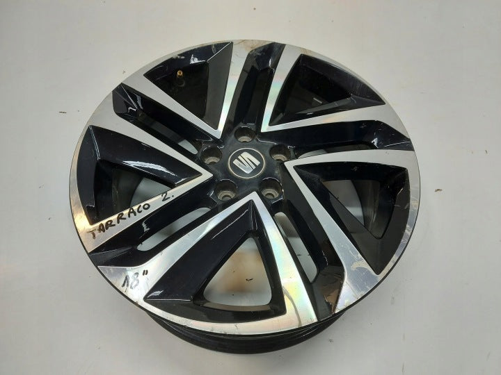 1x Alufelge 18 Zoll 7.0" 5x112 43ET Glanz Schwarz 5FJ601025C Seat Tarraco FEL4498762583gg