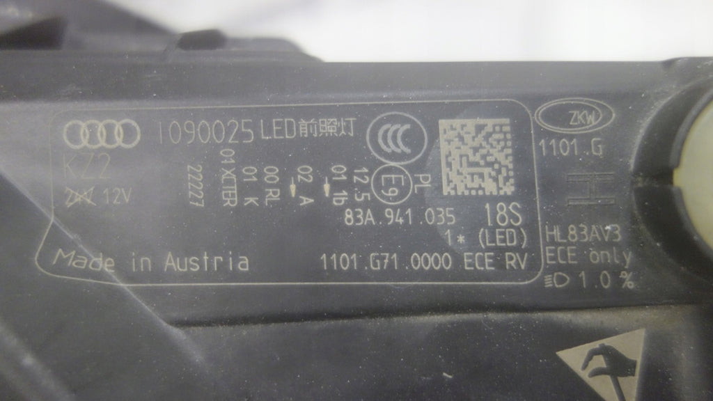 Frontscheinwerfer Audi Q3 83A941035 LED Links Scheinwerfer Headlight SCH1425980306nl