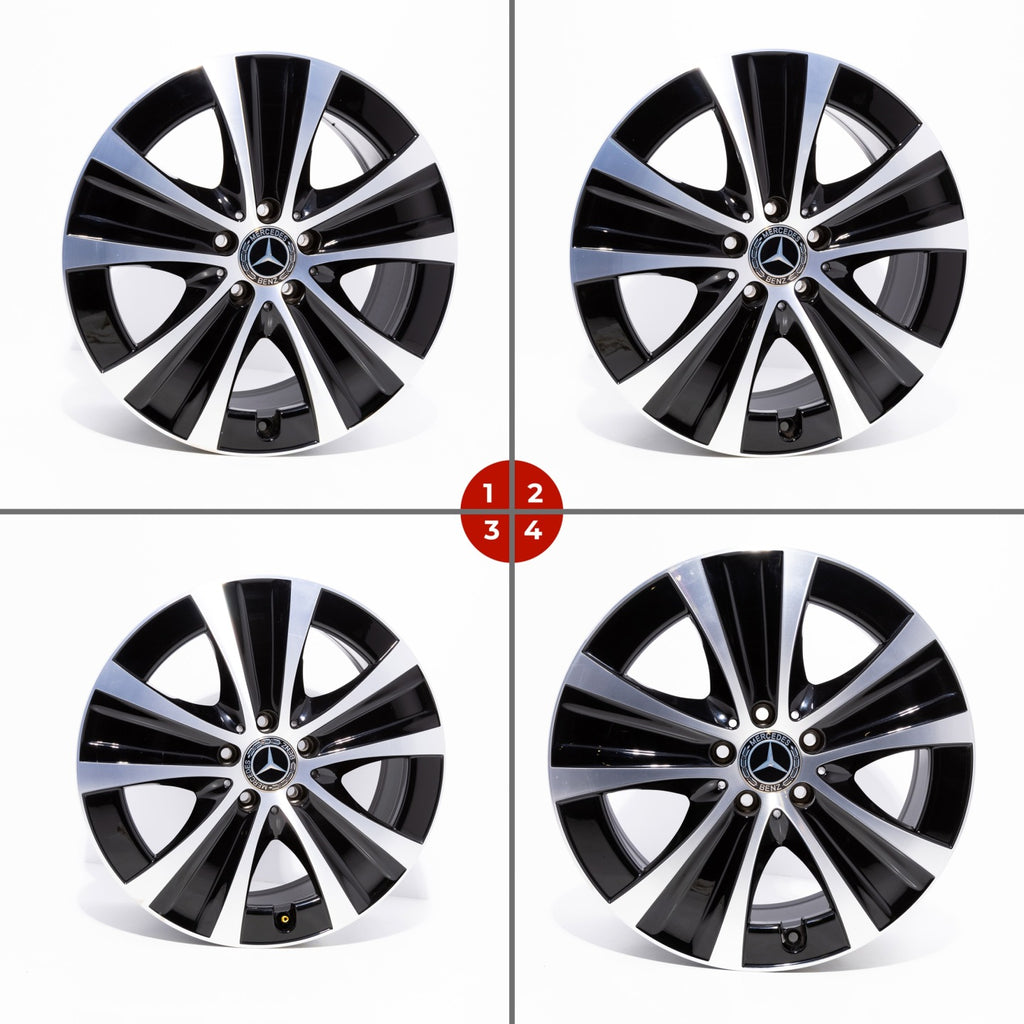 4x Alufelge 18 Zoll 8.0" 5x112 43ET A2134013700 Mercedes-Benz Viano Rim Wheel FEL8017503400ya