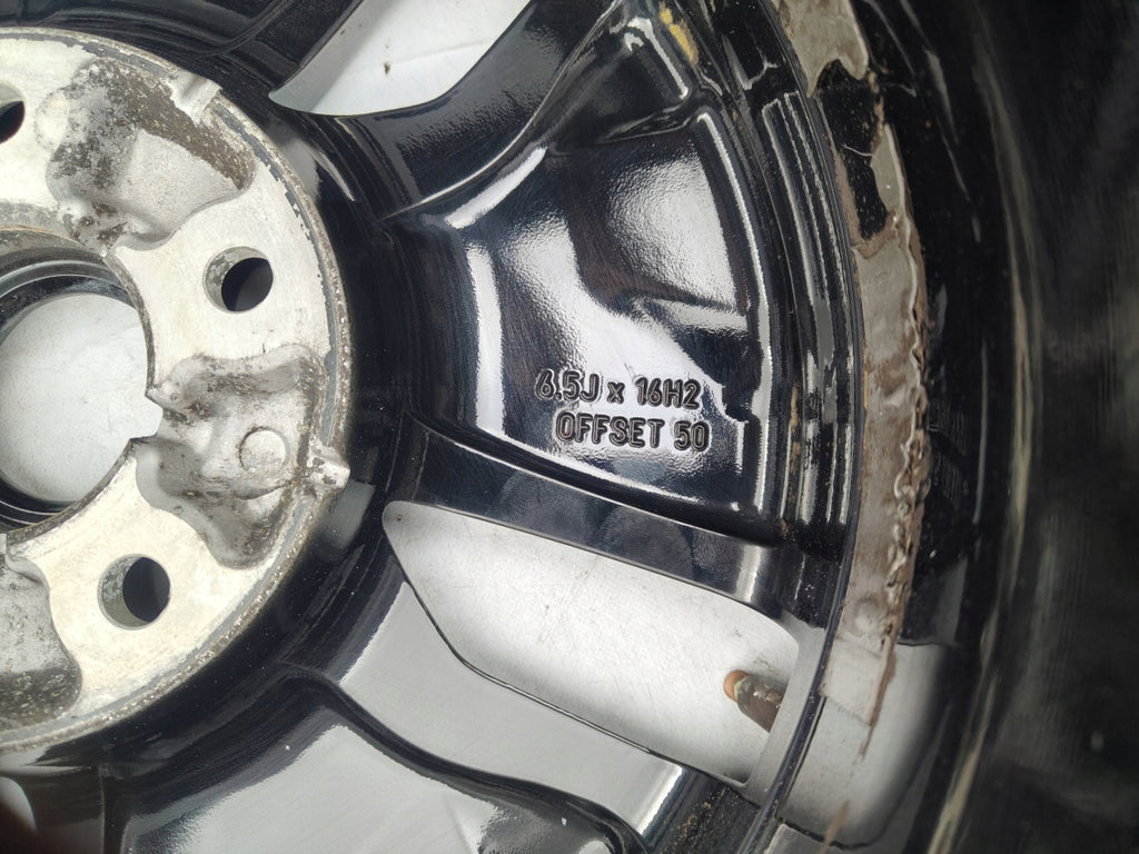 1x Alufelge 16 Zoll 6.5" 5x114.3 50ET Glanz Schwarz 52910-CR100 Kia Proceed FEL2814771596iu