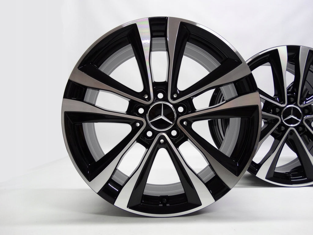 4x Alufelge 18 Zoll 7.5" 5x112 49ET Glanz Schwarz A1774012700 Mercedes-Benz W177