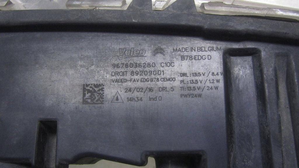 Frontscheinwerfer Citroën C4 Picasso II 9676036280 LED Rechts Headlight SCH5571862534ql