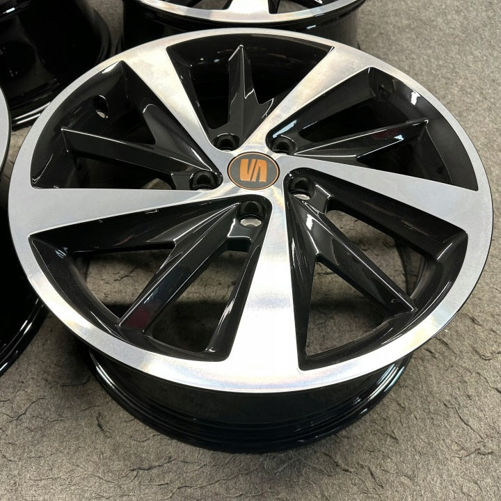 4x Alufelge 18 Zoll 7.5" 5x112 51ET Glanz Grau 5F0601025E Mg Leon Rim Wheel FEL1115442671gp