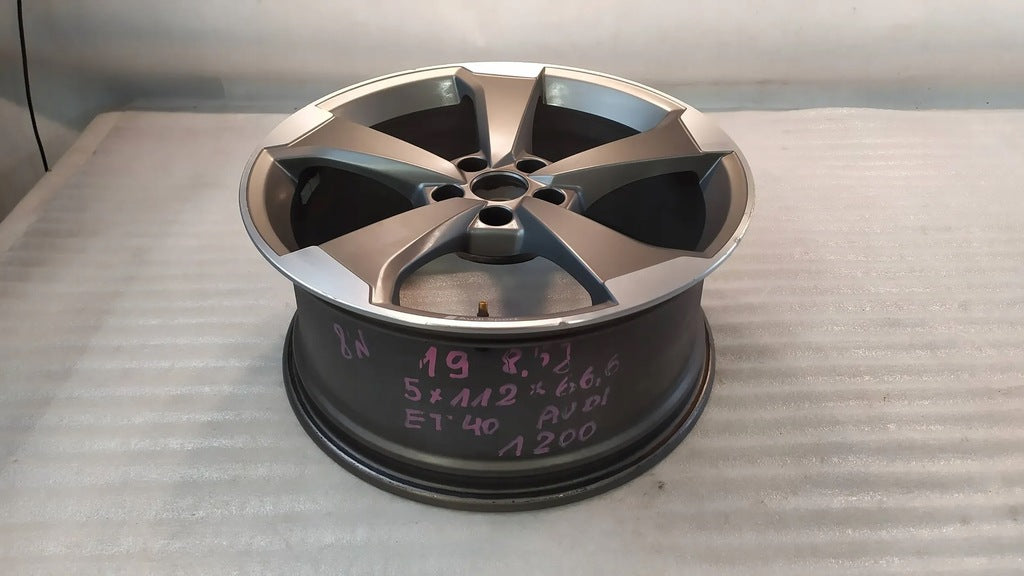 1x Alufelge 19 Zoll 8.5" 5x112 40ET 8W0601025C Audi A4 Rim Wheel FEL1631854024qw