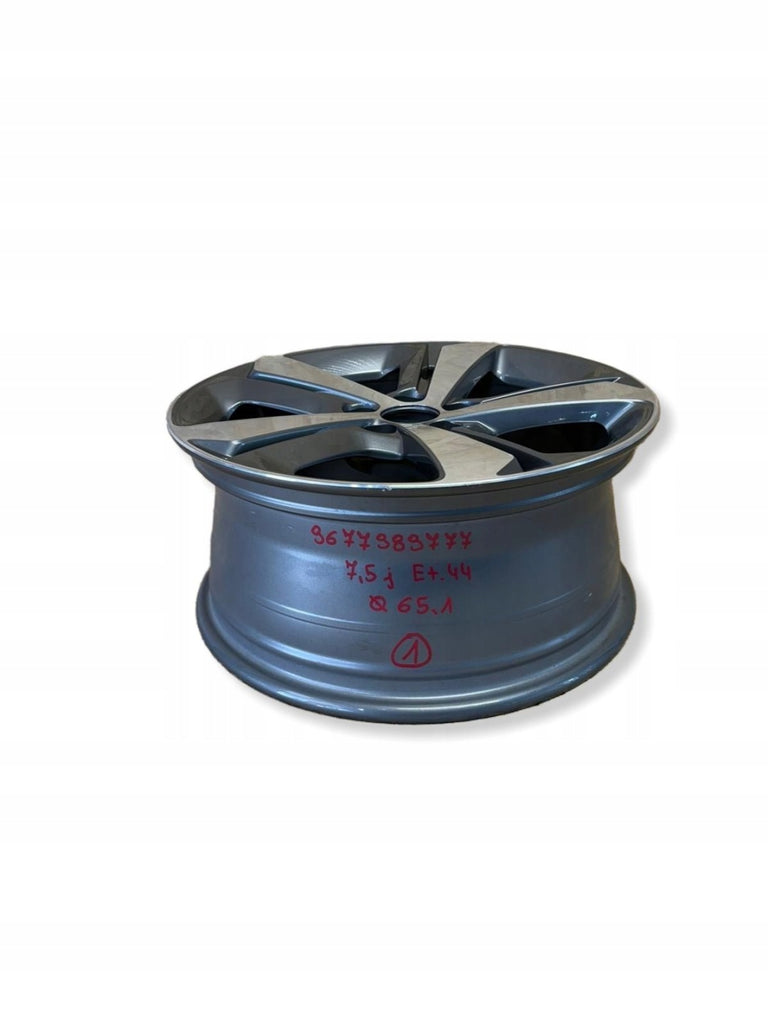 1x Alufelge 17 Zoll 44ET Glanz Grau 9677989777 Peugeot 308 Rim Wheel FEL1680401120kl