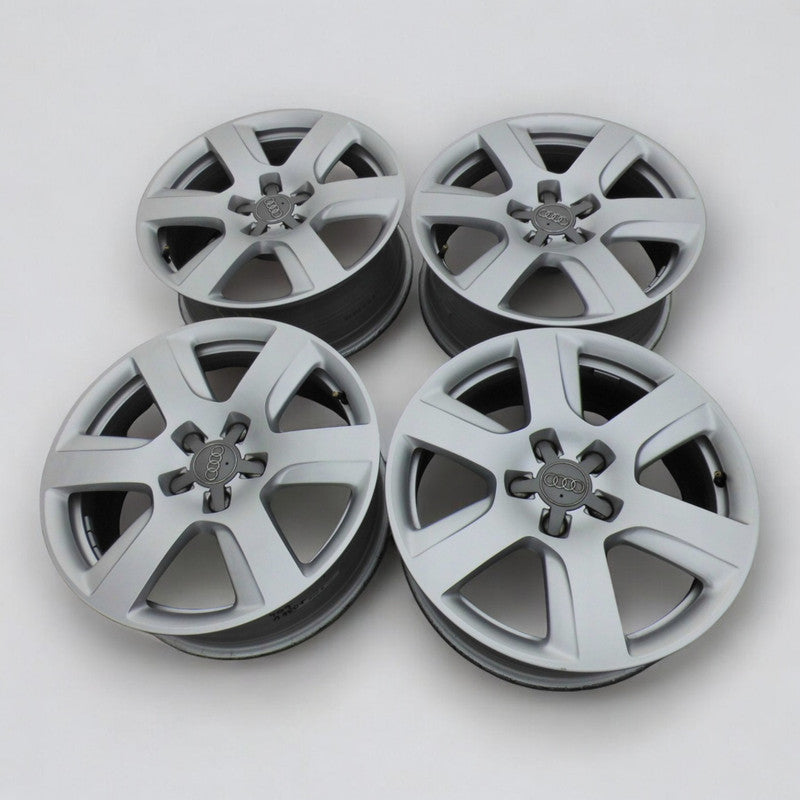 4x Alufelge 17 Zoll 7.0" 5x112 25ET Glanz Silber Audi A5 Rim Wheel