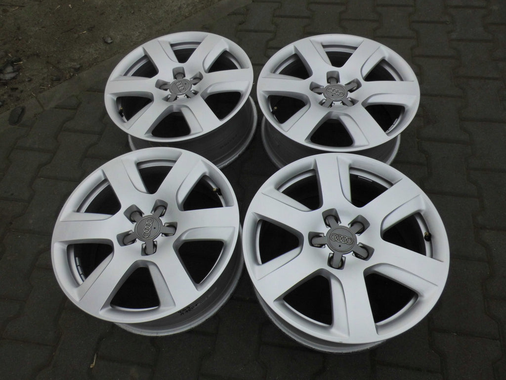 4x Alufelge 17 Zoll 7.0" 5x112 25ET Glanz Silber Audi A5 Rim Wheel