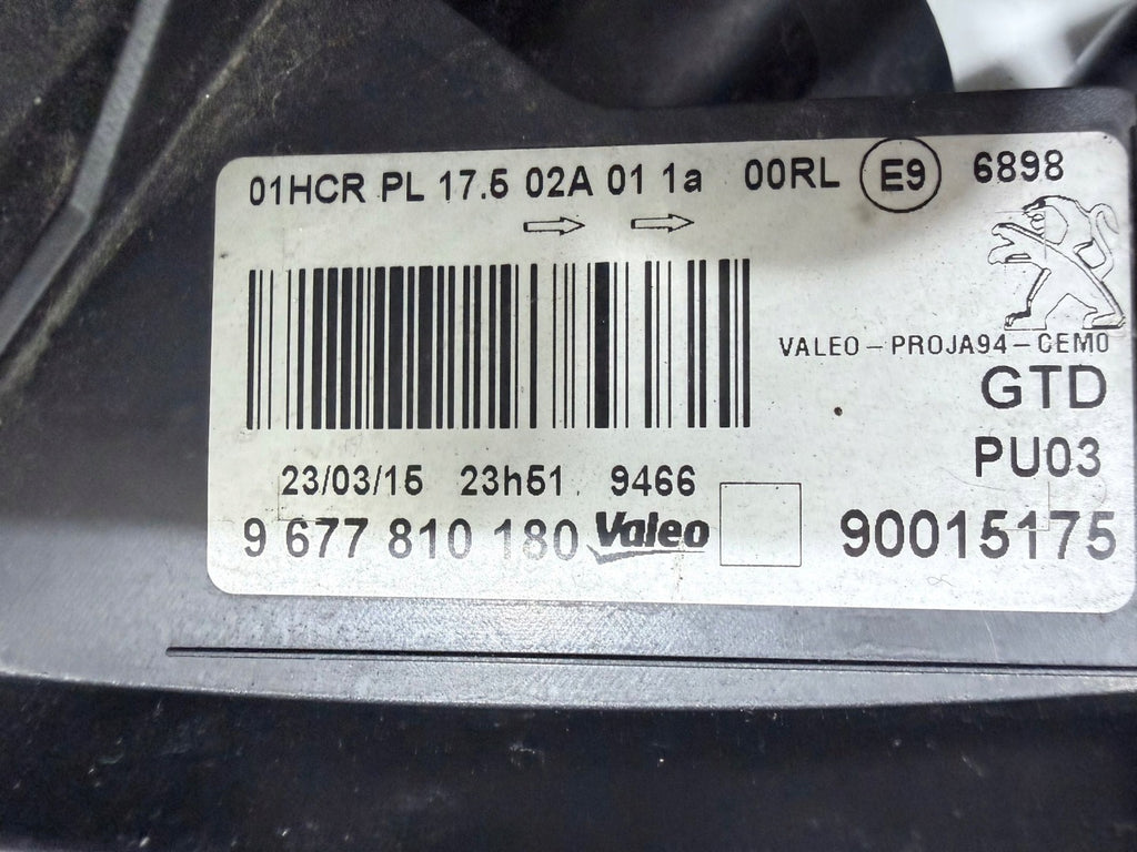 Frontscheinwerfer Peugeot 2008 I 9677810180 Links Scheinwerfer Headlight SCH3918383537bt