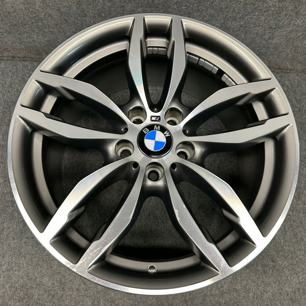 1x Alufelge 19 Zoll 8.5" 5x120 48ET Glanz Grau 7849661 BMW F26 X3 F25 Mg FEL2961755126gn