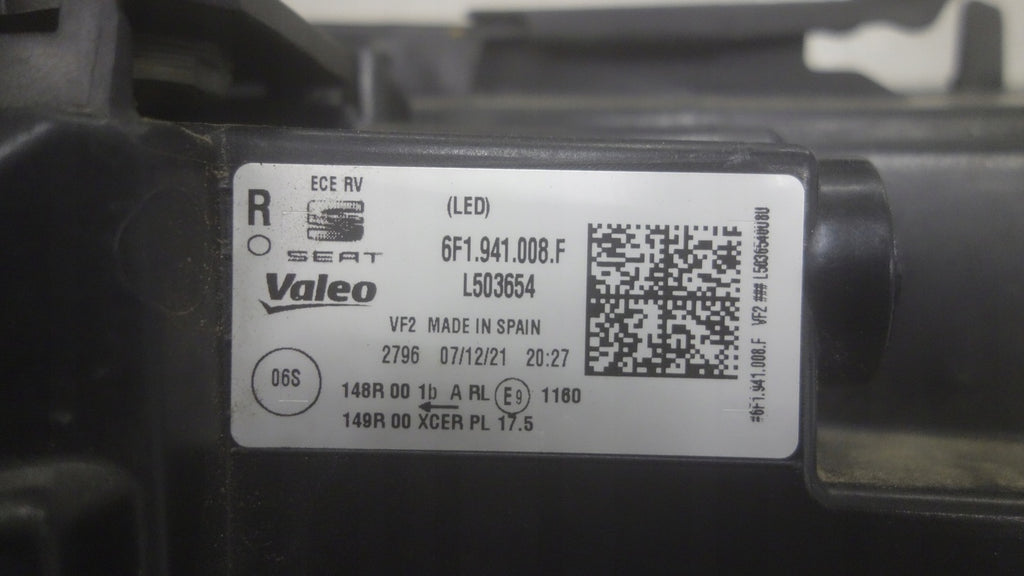 Frontscheinwerfer Seat Ibiza 6F1941008F Full LED Rechts Scheinwerfer Headlight