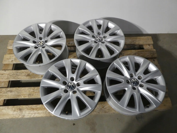4x Alufelge 17 Zoll 7.0" 5x112 43ET Matt Silber 5N0601025M VW Tiguan Rim Wheel FEL3789077493lm