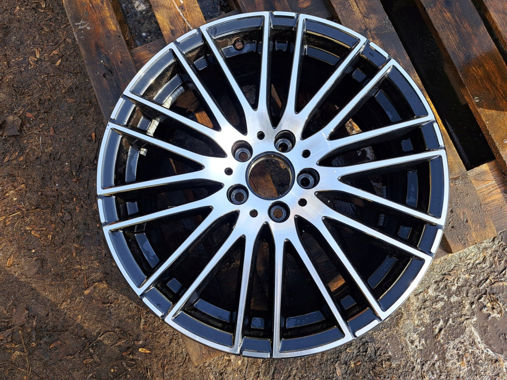 1x Alufelge 18 Zoll 7.5" 5x112 40ET Glanz Schwarz A2064014900 Mercedes-Benz W206 FEL6346064334ub