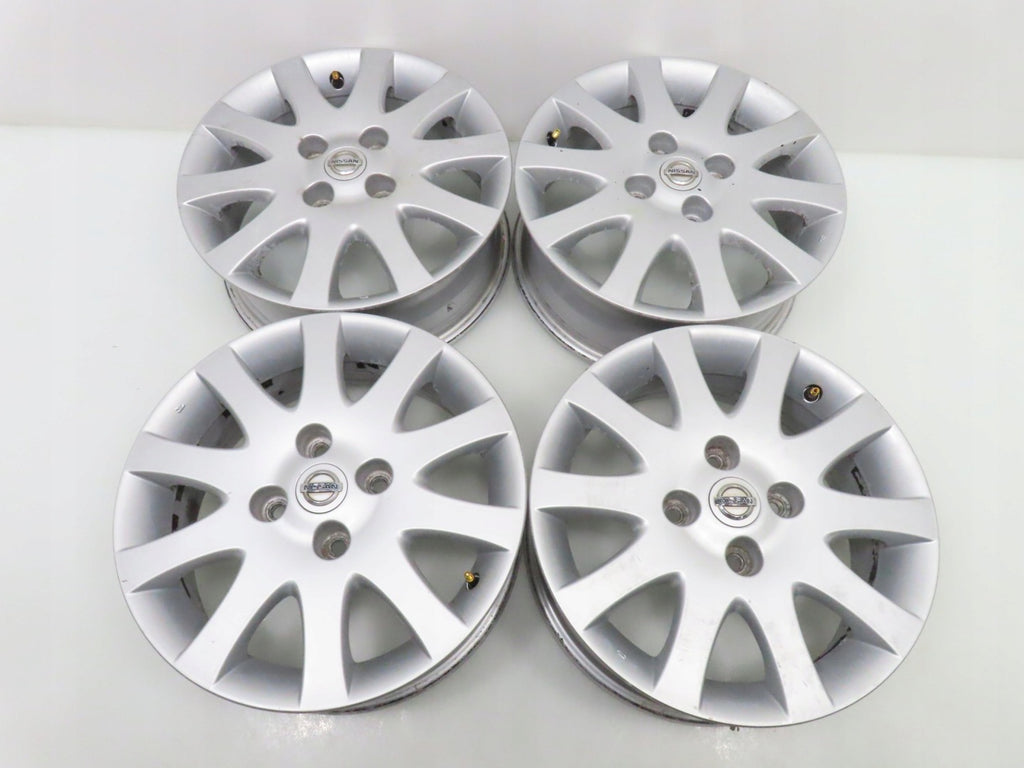 4x Alufelge 16 Zoll 6.0" 4x114.3 45ET Silber Nissan I Rim Wheel FEL6689948593jh