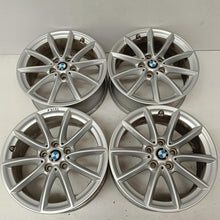 Load image into Gallery viewer, 4x Alufelge 17 Zoll 7.5" 5x112 52ET Glanz Silber 6856061 BMW X1 F48 Rim Wheel FEL7557252961ay