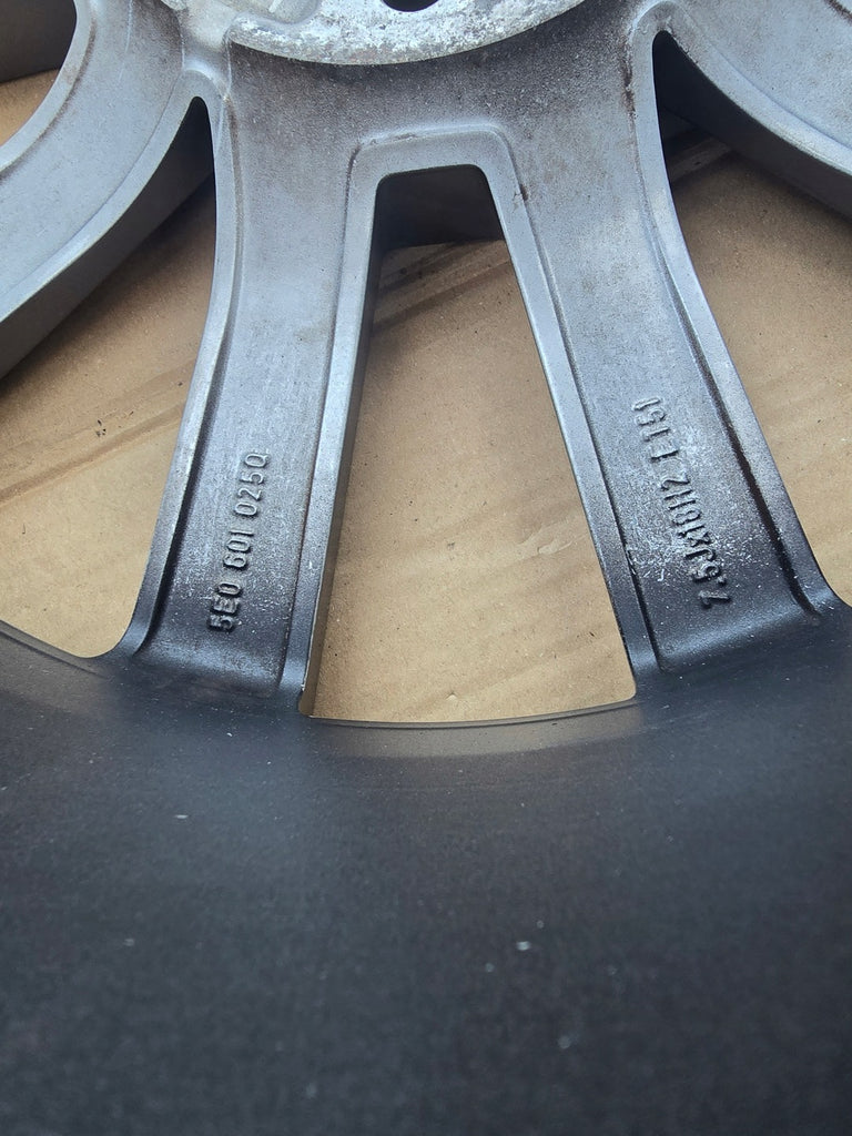 1x Alufelge 18 Zoll 7.5" 5x112 51ET Grau 5E0601025 Skoda Octavia Iii Rim Wheel