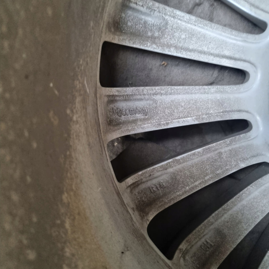 1x Alufelge 16 Zoll 6.5" 4x100 40ET Glanz Silber OP071 Opel Corsa Rim Wheel