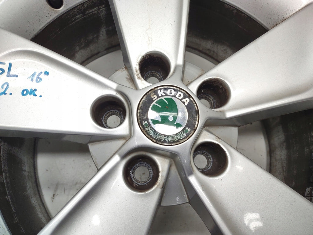 1x Alufelge 16 Zoll 7.0" 5x112 45ET Glanz Silber 5L0601025E Seat I Yeti 5l FEL5317397592gk