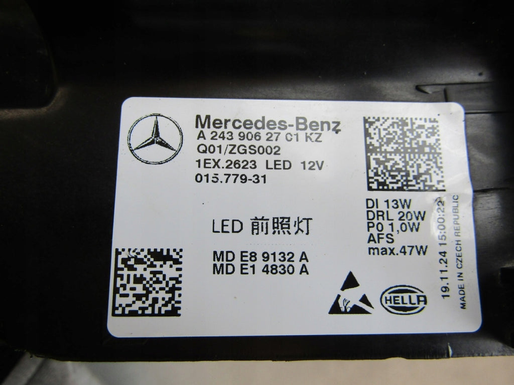 Frontscheinwerfer Mercedes-Benz Eqa Eqb 2439062701KZ LED Links Headlight SCH5761641576xj