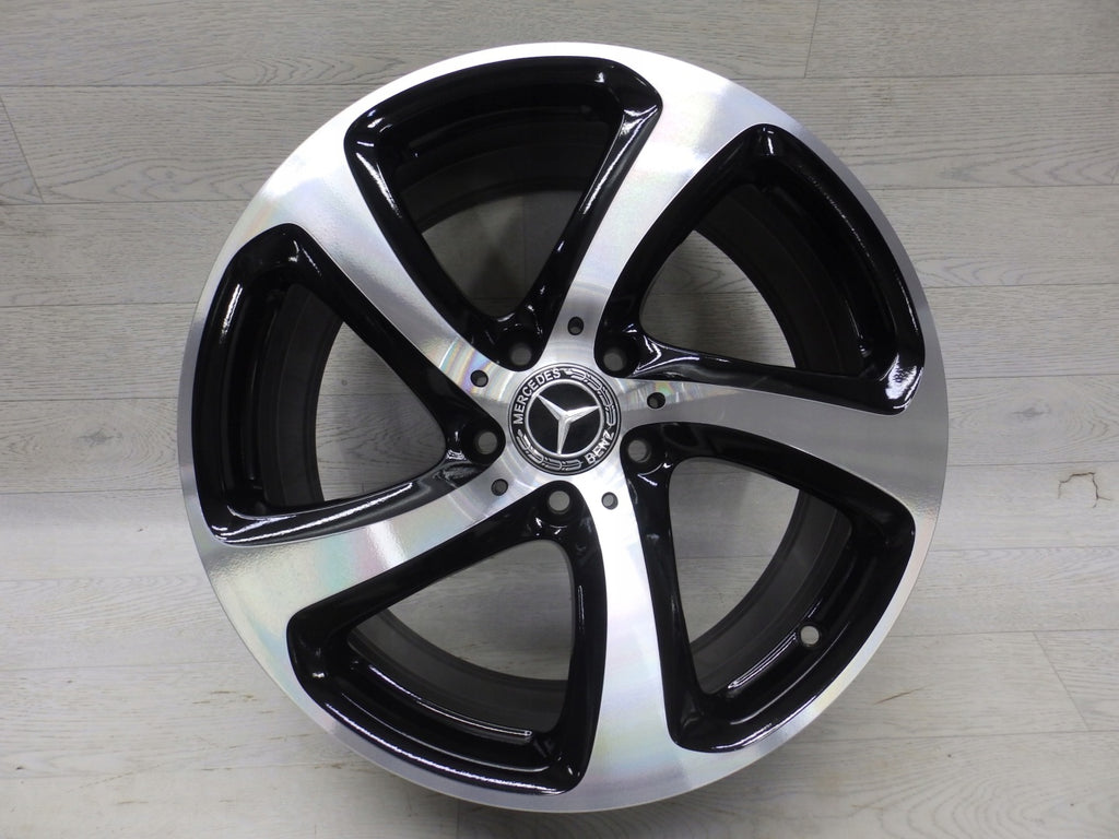 4x Alufelge 18 Zoll 8.0" 5x112 43ET Glanz Schwarz A2134013200 Mercedes-Benz FEL8396859382rg