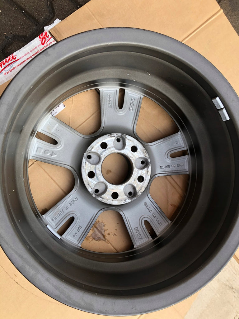 1x Alufelge 16 Zoll 6.5" 5x112 49ET Mercedes-Benz Rim Wheel