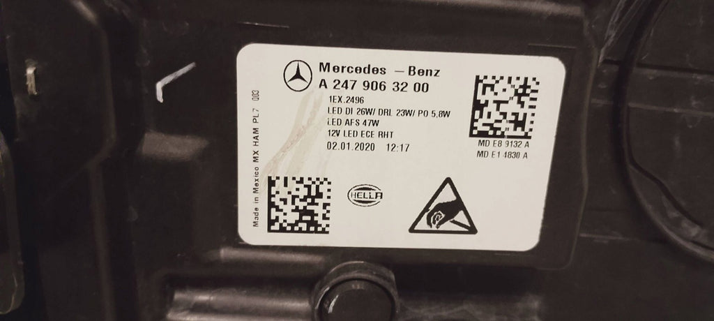 Frontscheinwerfer Mercedes-Benz W247 A2479063200 LED Ein Satz Headlight SCH7713373974np