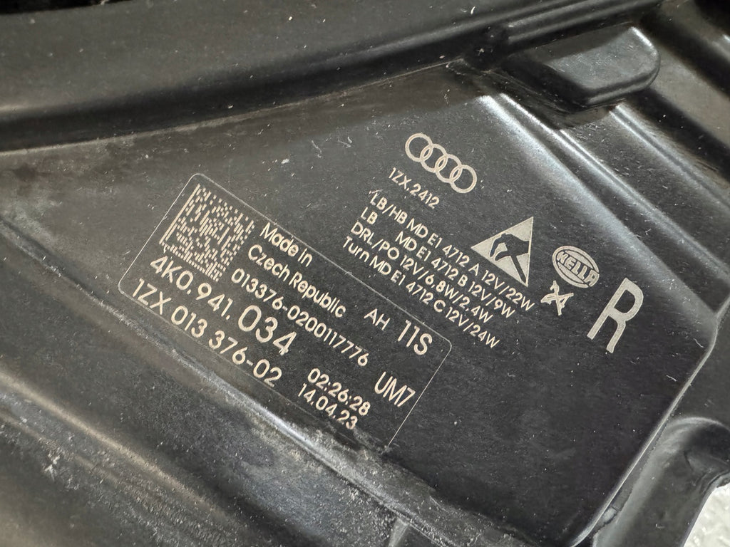 Frontscheinwerfer Audi A6 C8 4K0941034 Full LED Rechts Scheinwerfer Headlight SCH6951807601yu