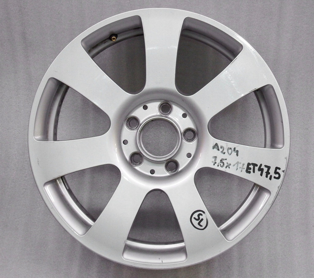 1x Alufelge 17 Zoll 7.5" 5x112 47,5ET A2044013502 Mercedes-Benz X204 Rim Wheel