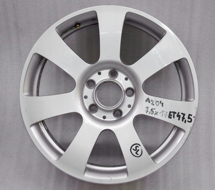1x Alufelge 17 Zoll 7.5" 5x112 47 5ET Matt Silber A2044013502 Mercedes-Benz X204 FEL9871461714ra
