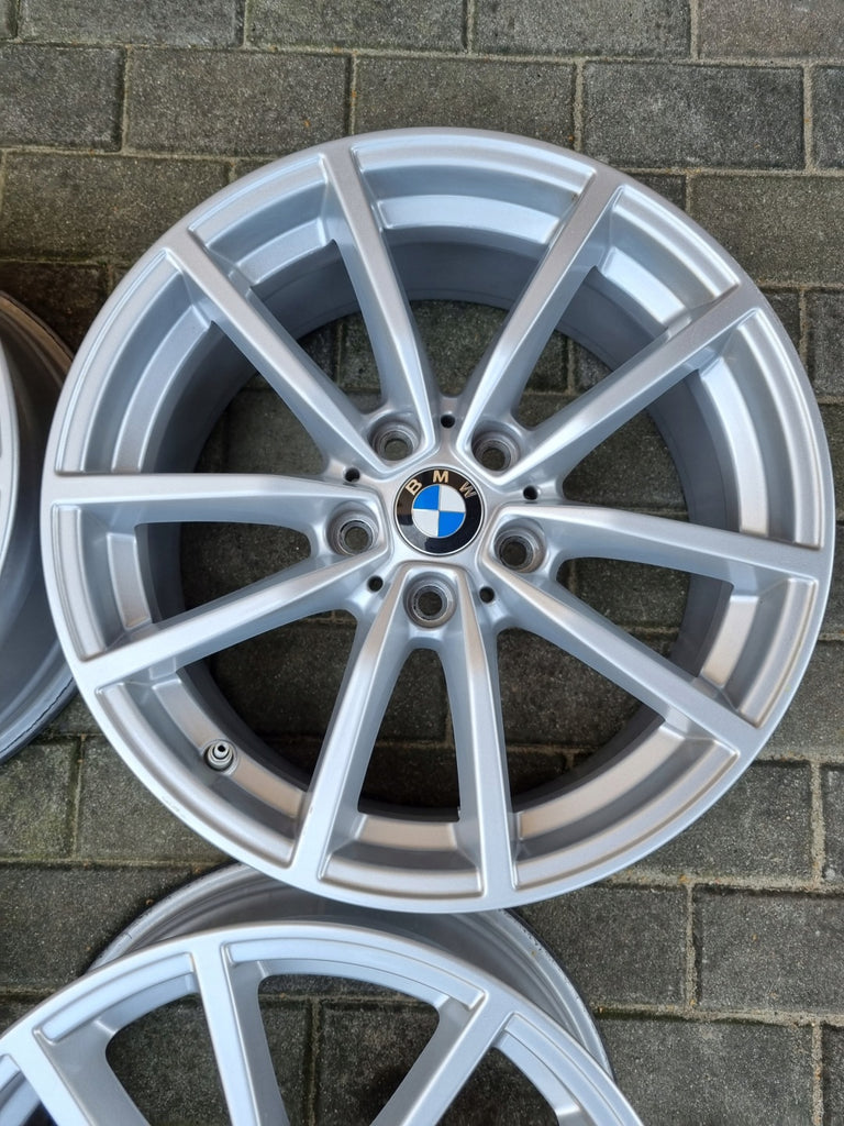 4x Alufelge 17 Zoll 7.5" 5x112 30ET Glanz Silber 6883520 BMW Rim Wheel FEL5513497230ev