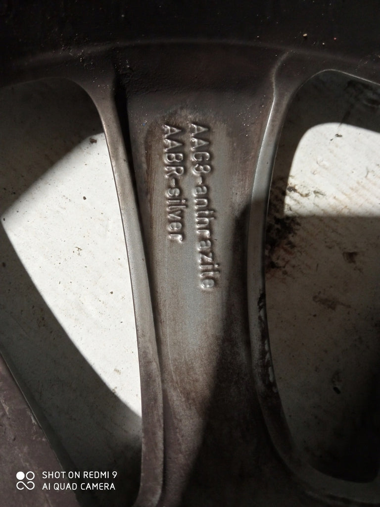 1x Alufelge 17 Zoll 7.0" 5x105 35ET Graphit Opel Astra J Rim Wheel