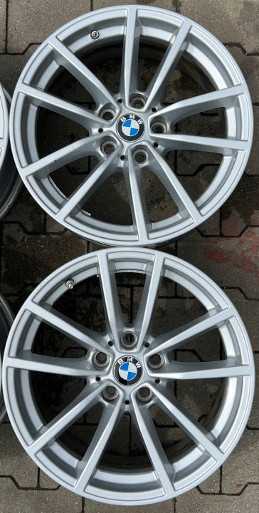 4x Alufelge 17 Zoll 7.5" 5x112 27ET Glanz Silber BMW G31 G30 Rim Wheel FEL6256012178la