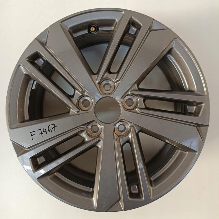 1x Alufelge 16 Zoll 7.0" 5x108 44ET Glanz Grau 9835058380 Peugeot 308 Rim Wheel FEL7946416607bl