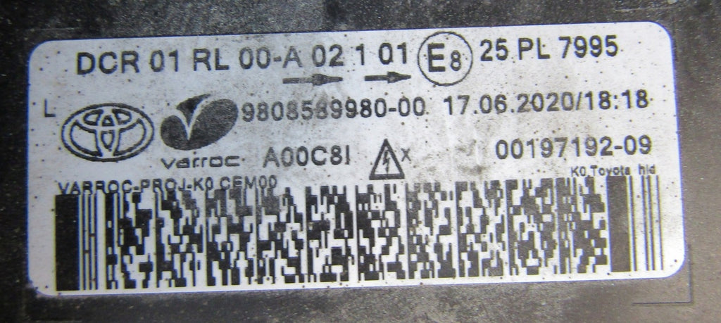 Frontscheinwerfer Toyota Proace 9808589980 Xenon Links Scheinwerfer Headlight SCH9561053647rb
