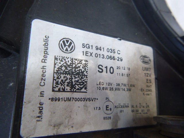 Frontscheinwerfer VW Golf 5G1941035C Full LED Links Scheinwerfer Headlight SCH4664010911du