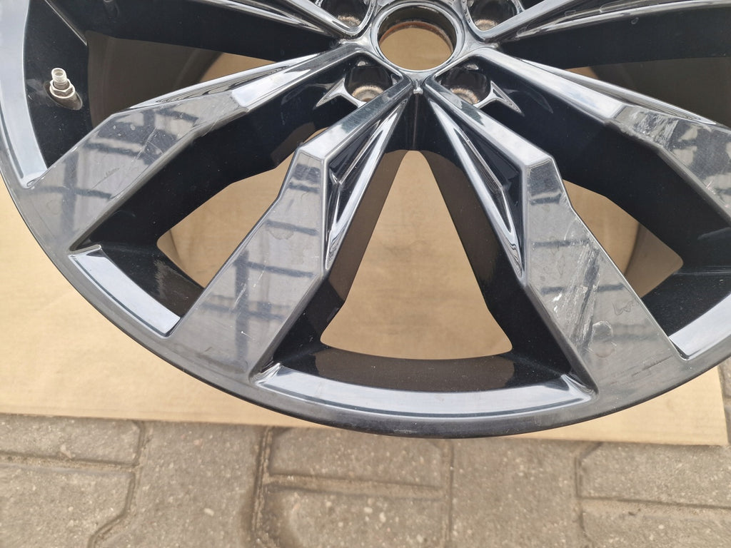 1x Alufelge 20 Zoll 8.5" 5x112 38ET Glanz Schwarz 5NN601025E VW Tiguan Rim Wheel FEL4968910117nm