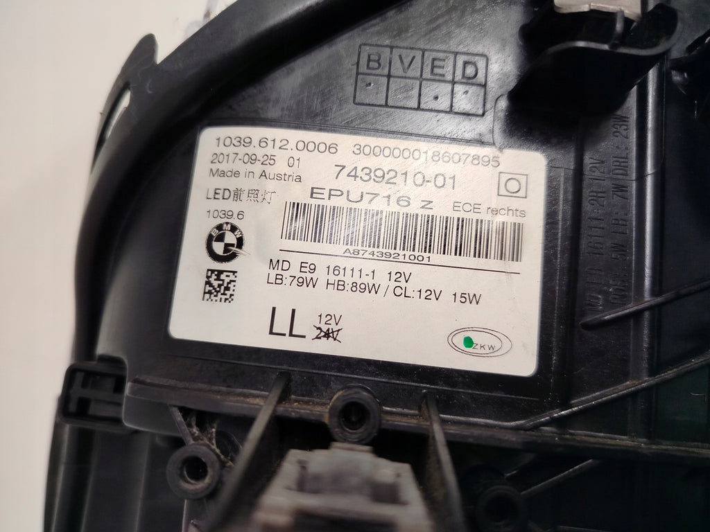 Frontscheinwerfer BMW G30 8499121 7439210 Full LED Ein Stück (Rechts oder Links) SCH9913685553bz