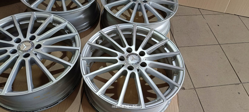4x Alufelge 18 Zoll 6.5" 5x112 38ET Glanz Silber A1564011900 Mercedes-Benz Gla FEL4957512179fb